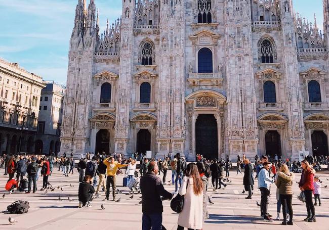 El famoso duomo de Milán, visita obligada de todo turista.