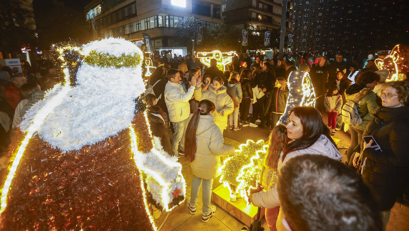 Fueron presentadas un total de 91 figuras luminosas 