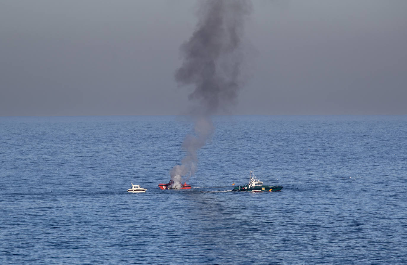 La Guardia Civil del Mar también ha intervenido en el suceso