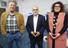 Jesús Serrera, Gonzalo Sellers y Olga Agüero.