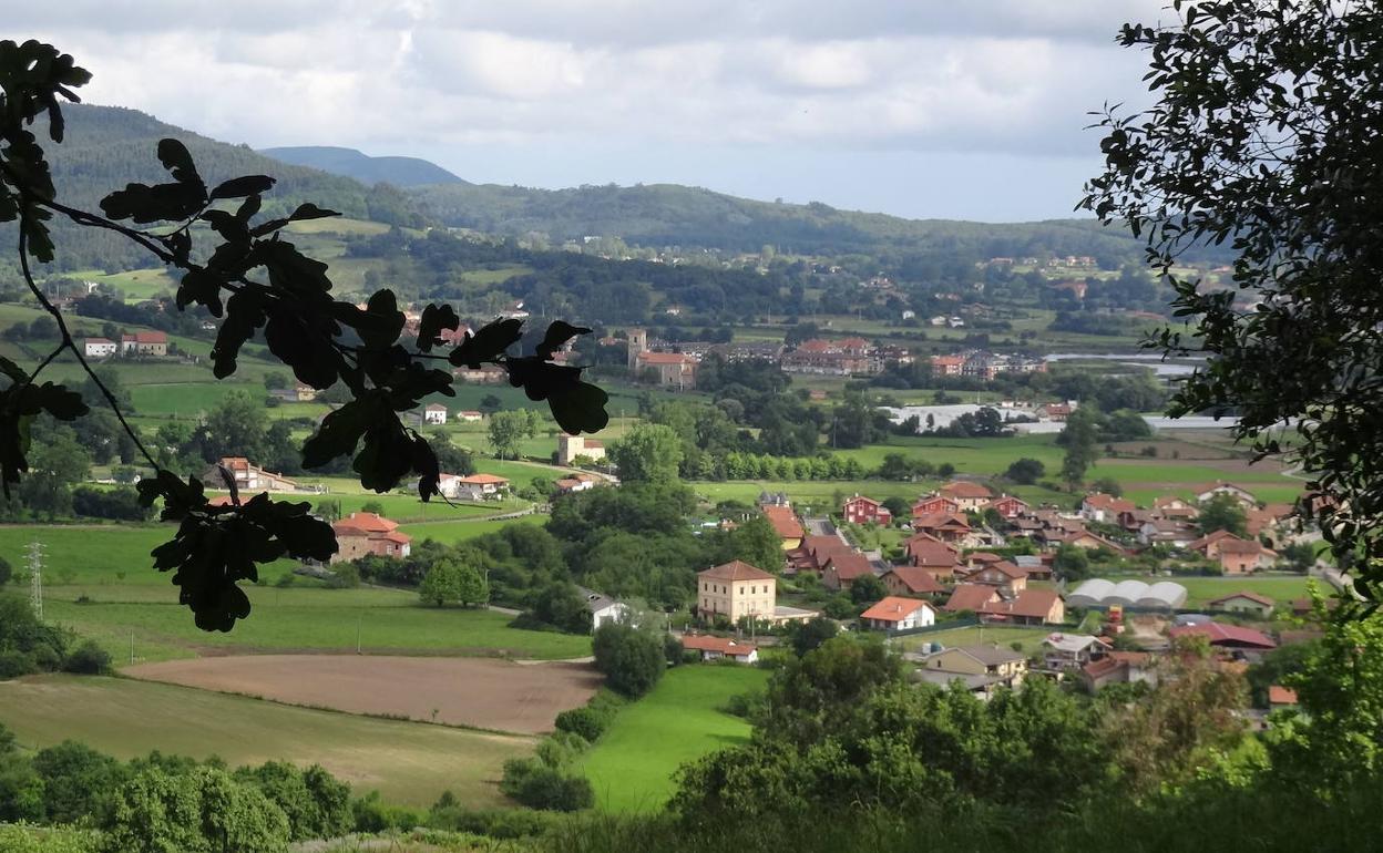 Vista de Bárcena de Cicero.