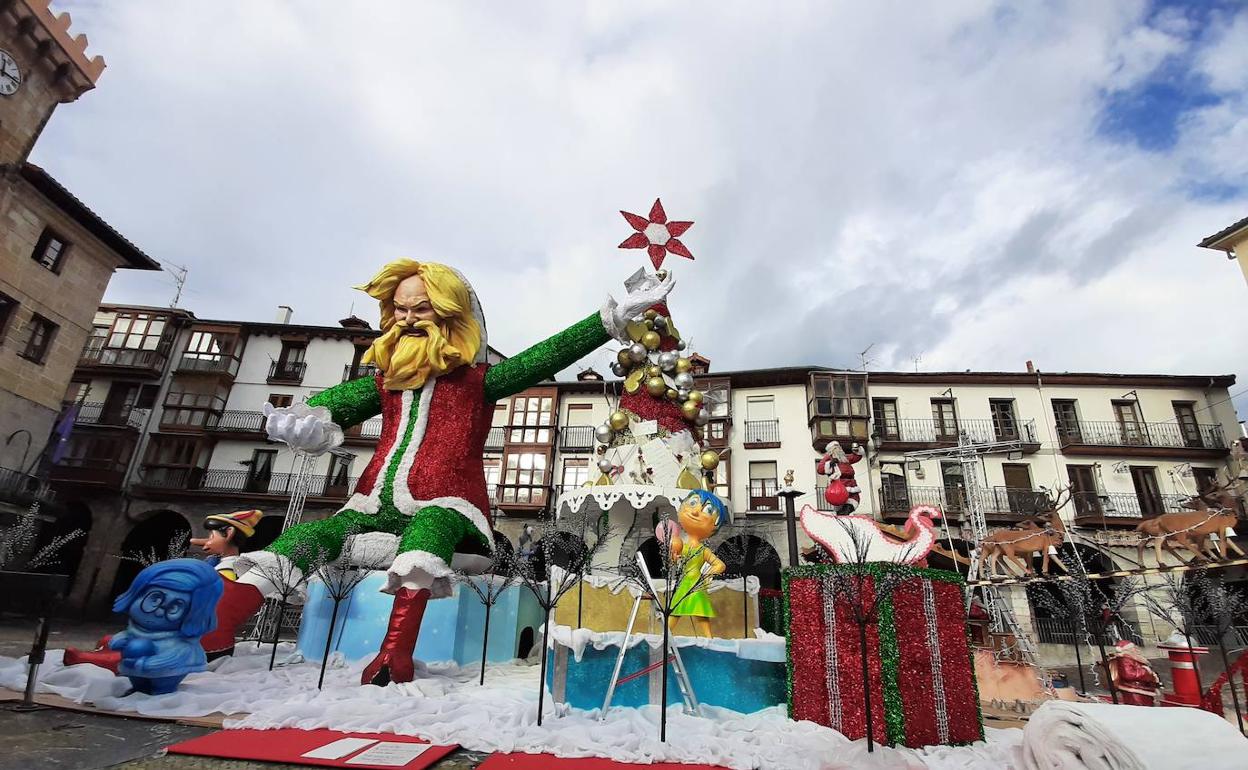 decoración navideña de la plaza del Ayuntamiento 