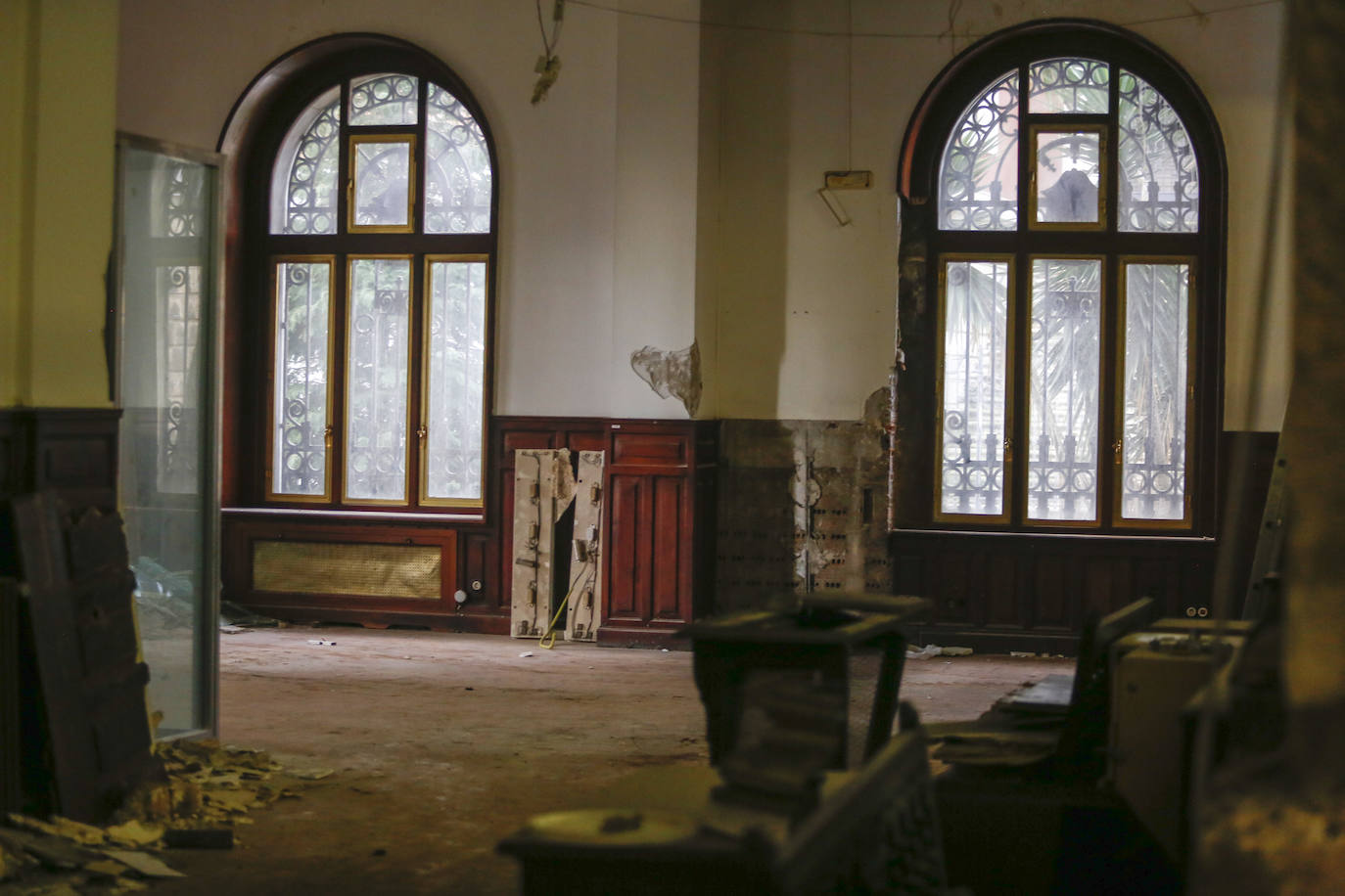 Estado del interior del edificio que lleva años cerrado