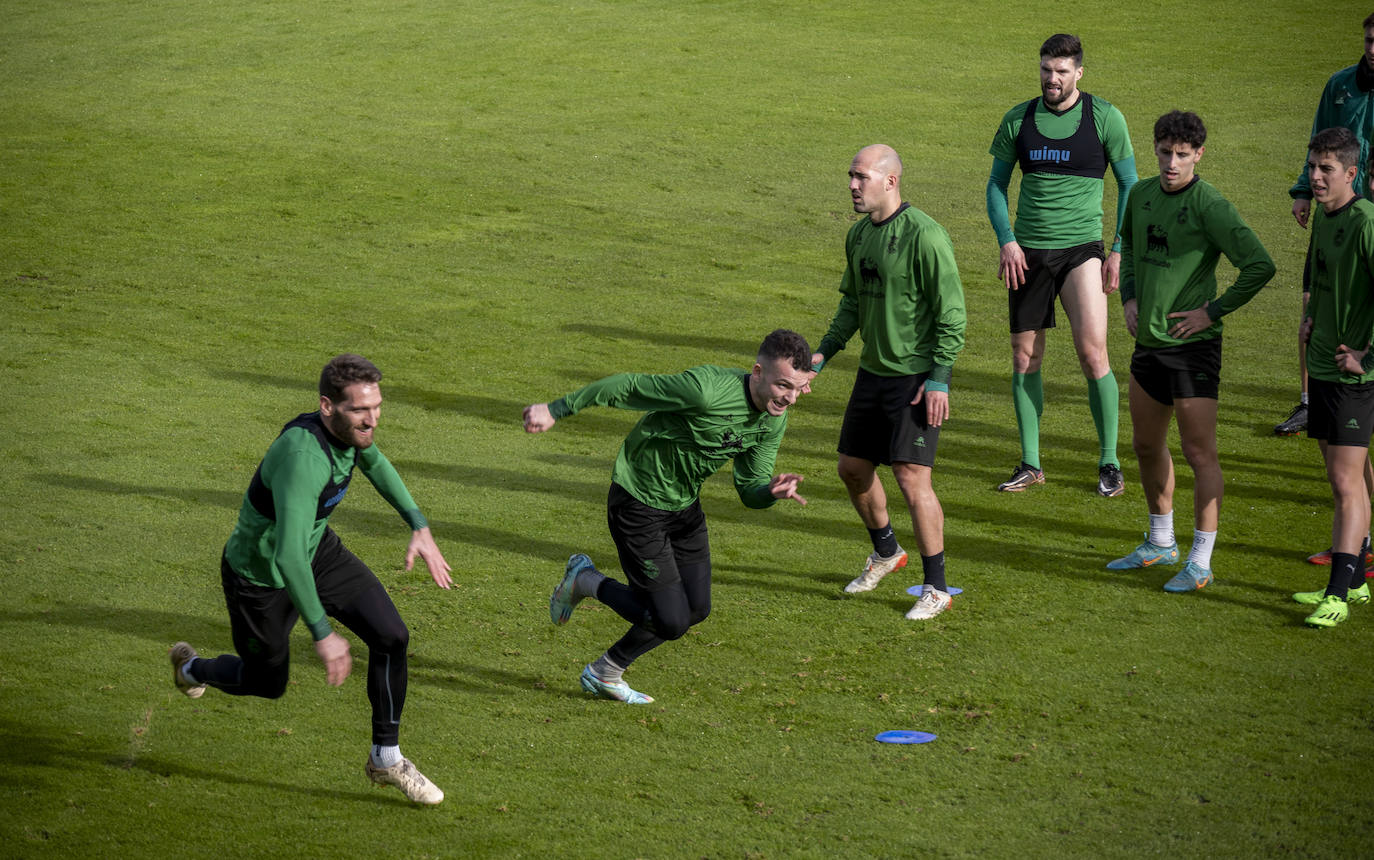 Fotos: El Racing prepara el partido ante el Sporting