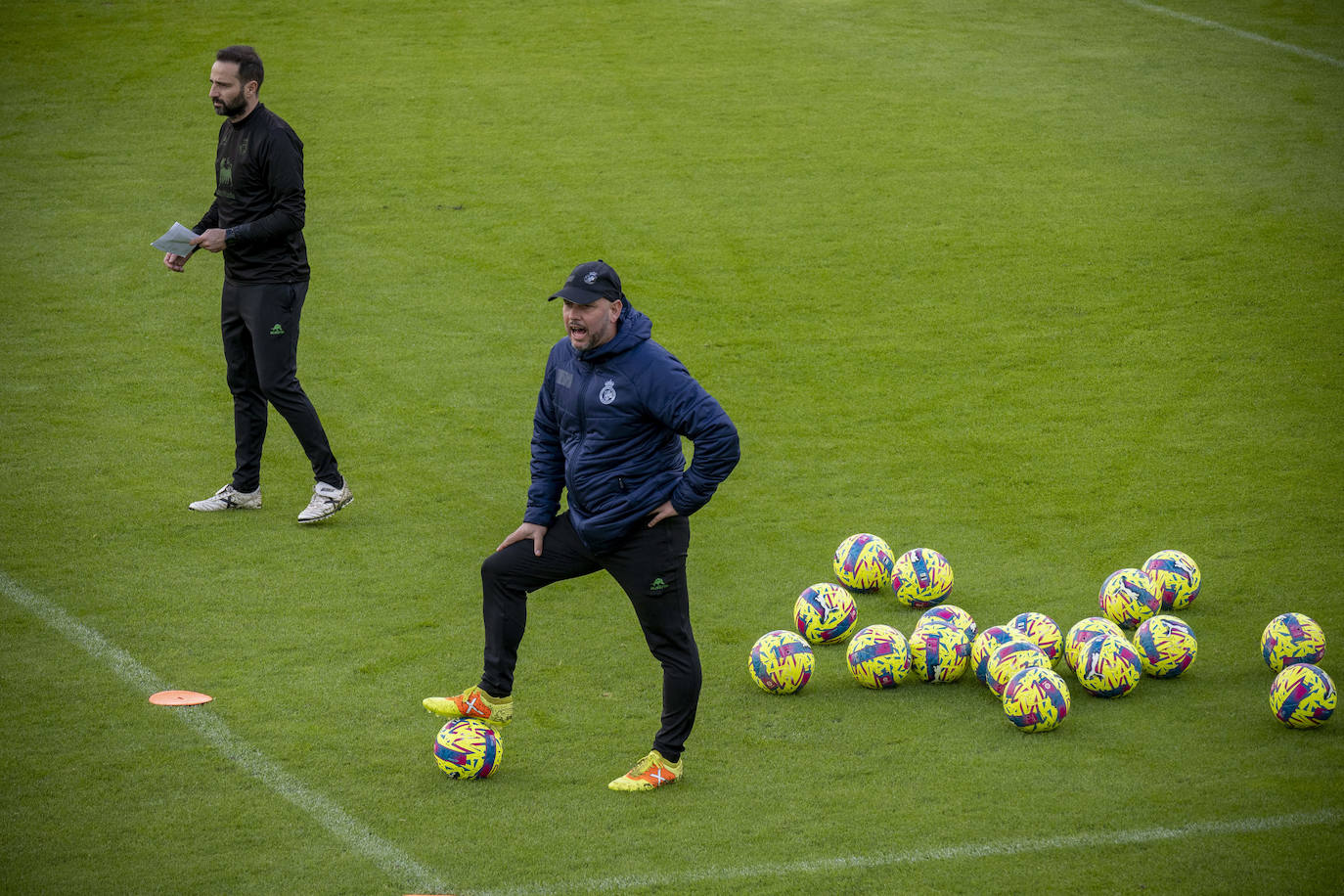 Fotos: El Racing prepara el partido ante el Sporting