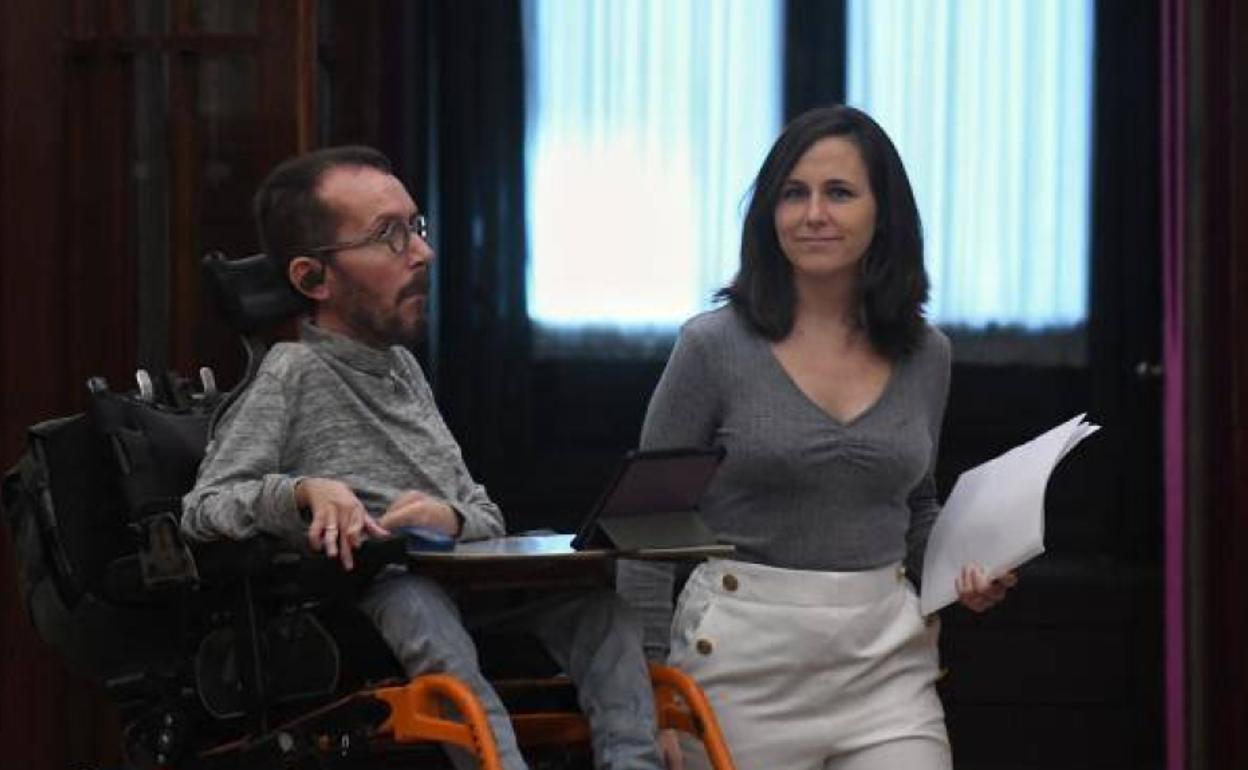 Pablo Echenique e Ione Belarra.