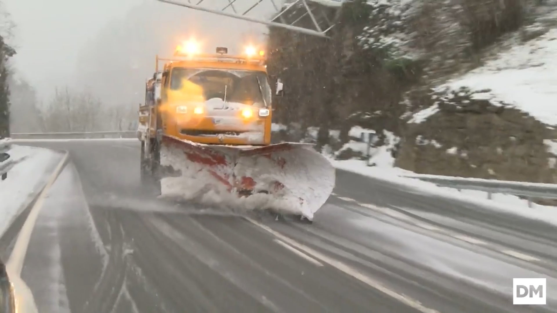Una jornada bajo la nieve