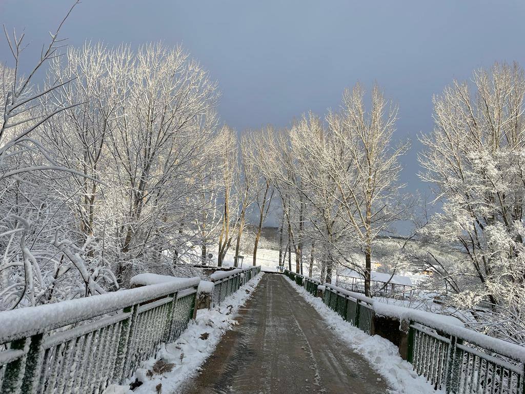 La nieve deja hermosas estampas en Valderredible.