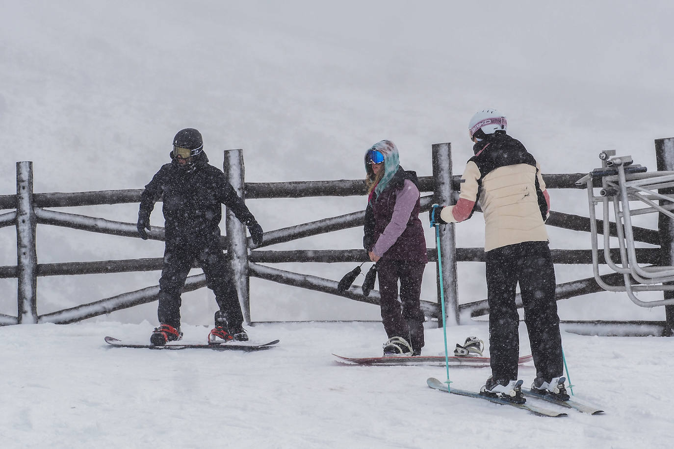 Fotos: Los primeros de Alto Campoo