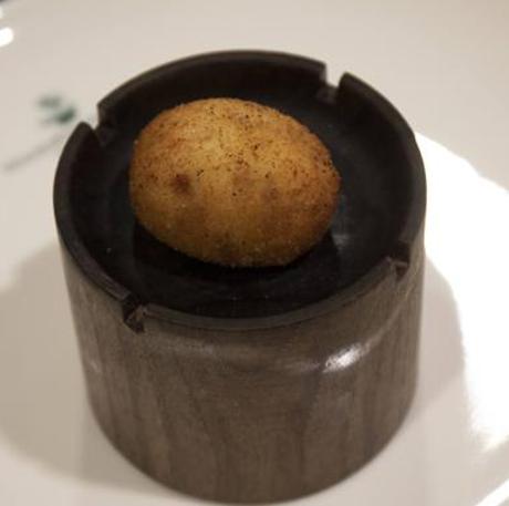 Imagen - La croqueta de Juan Monteagudo, del albaceteño restaurante Ababol. / PABLO COBOS