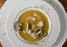 Sopa de pescado.