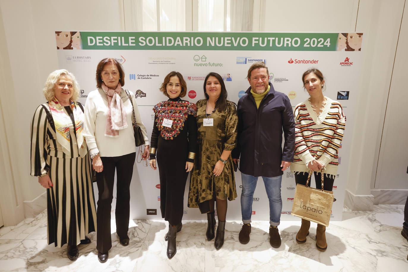 Milagros Oliva, Ana Barca, Cristina Lavín, Catalina García, Vicente Nieto y Maite Álvarez.