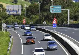 Autovía A-8, en el límite entre la provincia de Vizcaya y Cantabria.