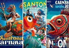 Los tres carteles finalistas por lo que se podrá votar a partir del lunes.