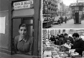 Autor desconocido, 'Parada de taxis en la calle Amós de Escalante', 1962.