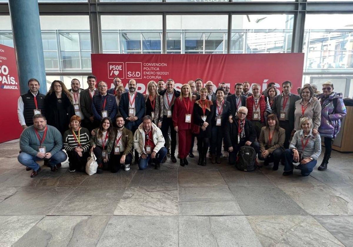 La delegación cántabra que acudió este fin de semana a La Coruña.