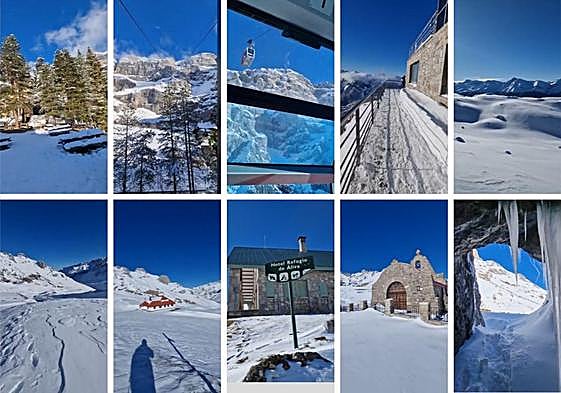 Varios de los fotogramas de este paseo por Picos de Europa antes de que el sur se llevara toda la nieve.