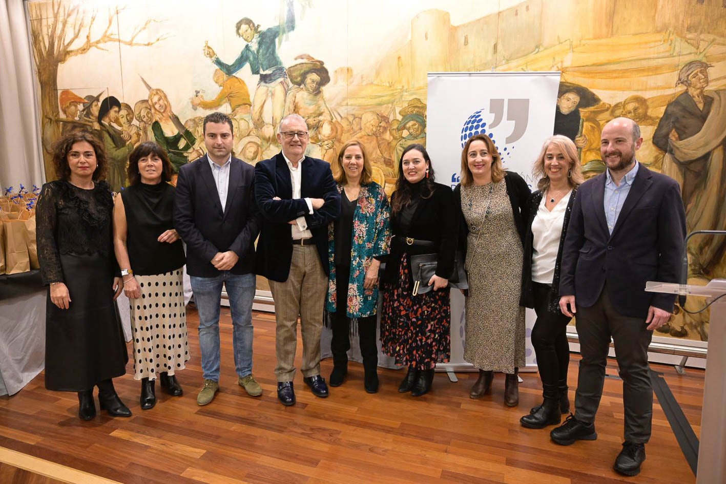 Maribel Torre, Almudena Ruiz, Daniel Portilla, Juan Carlos Flores-Gispert, Lola Gallardo, Noemí Méndez, Lorena Cagigas, Lucía Reguilón y Enrique Palacio.