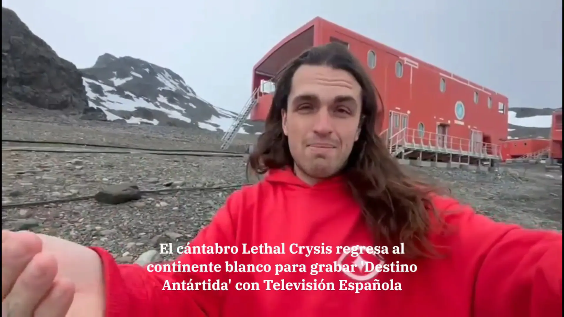 El cántabro Lethal Crysis graba un documental sobre la Antártida con TVE