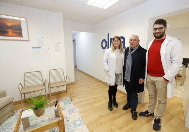 Laura García, Emilio Balsategui y Sergio Pozueta.