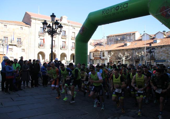 Salida del Triatlón .