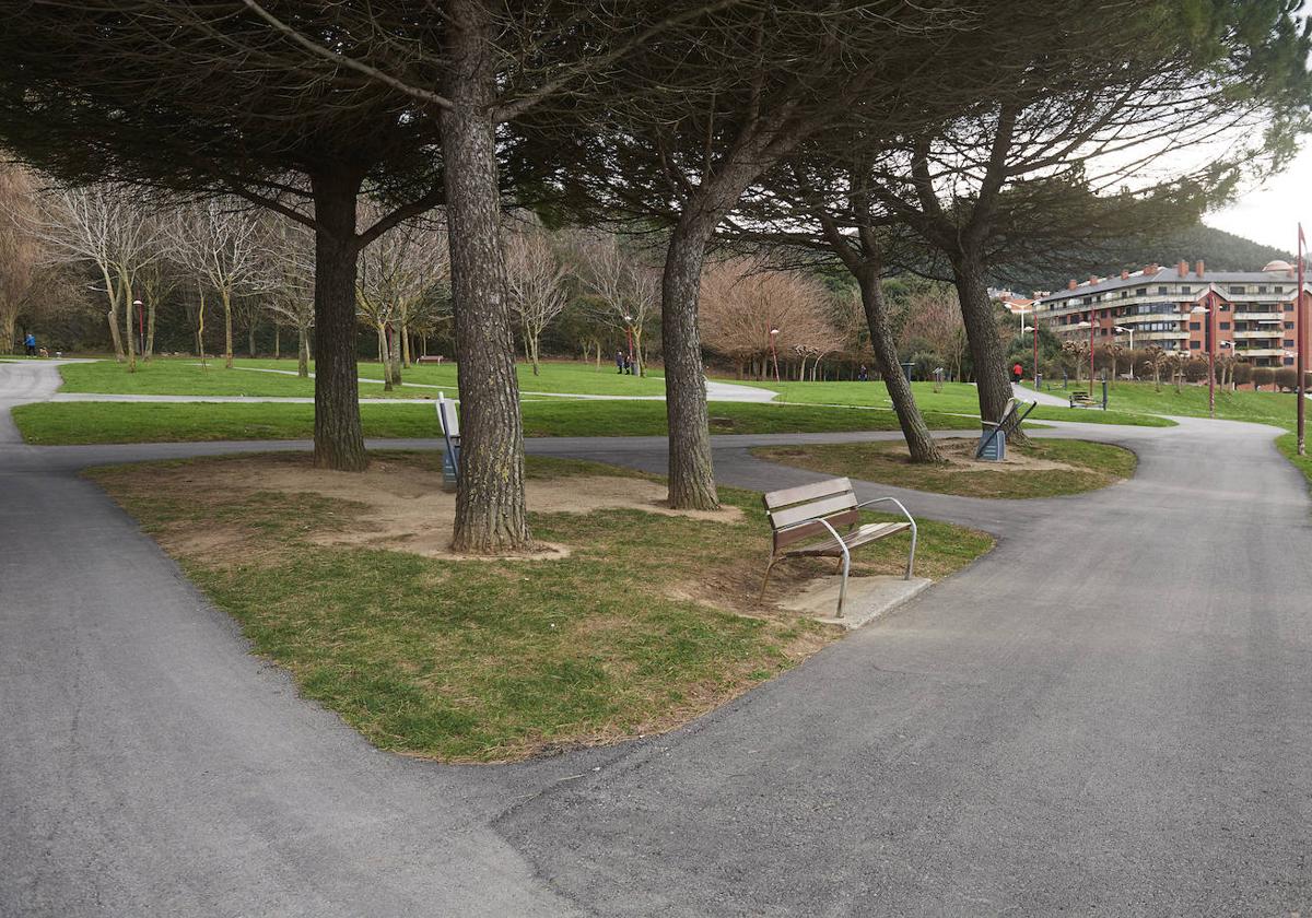 Parque de Cotolino en Castro Urdiales, donde fueron detenidos los dos hermanos.