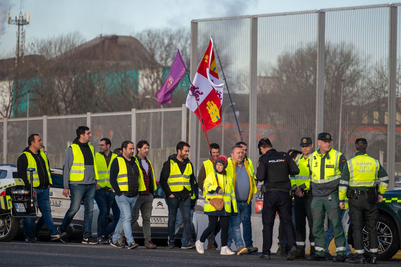 La mayoría de los manifestantes procedían de Castilla y León.