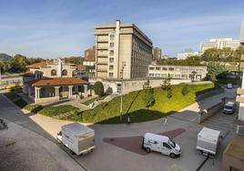 La ubicación del búnker entre la Torre D y Enfermería