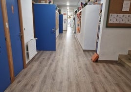 Espacios mejorados de la zona de Infantil del colegio Palacio.