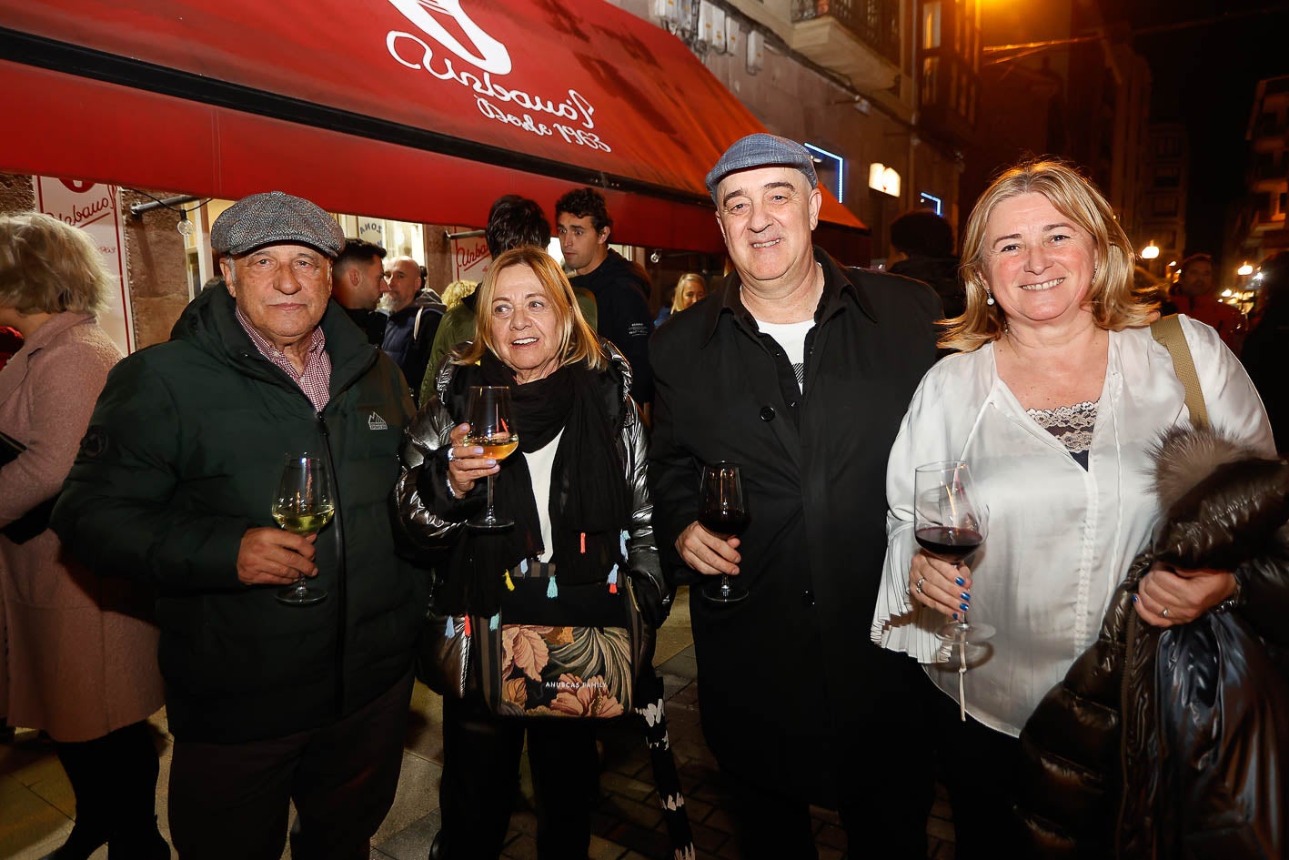 Ángel Muela, Menchu Peña, Juan Antonio Gil y Mónica Puente.