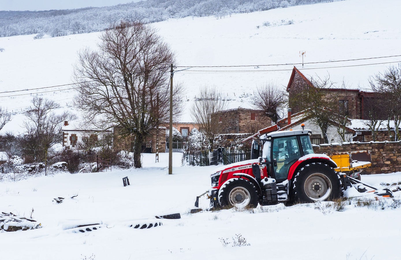 La zona de Campoo es la que más nieve ha recogido en estas últimas jornadas