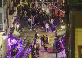 ElRío de la Pila, una de las zonas analizadas, durante la madrugada de Año Nuevo.