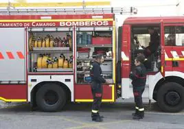 Los bomberos de Camargo prestaban servicio fuera de su municipio.