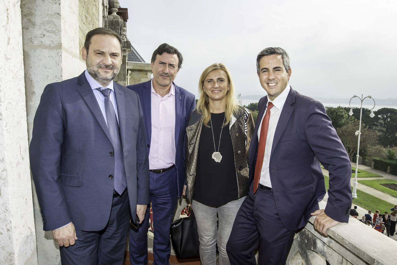 2018. La Magdalena. José Luis Ábalos, Francisco Fernández Mañanes, Noelia Cobo y Pablo Zuloaga.