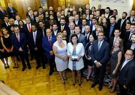 Imagen de archivo de una de las ediciones del evento Global Youth Leadership Forum, celebrado en el Palacio de la Magdalena.