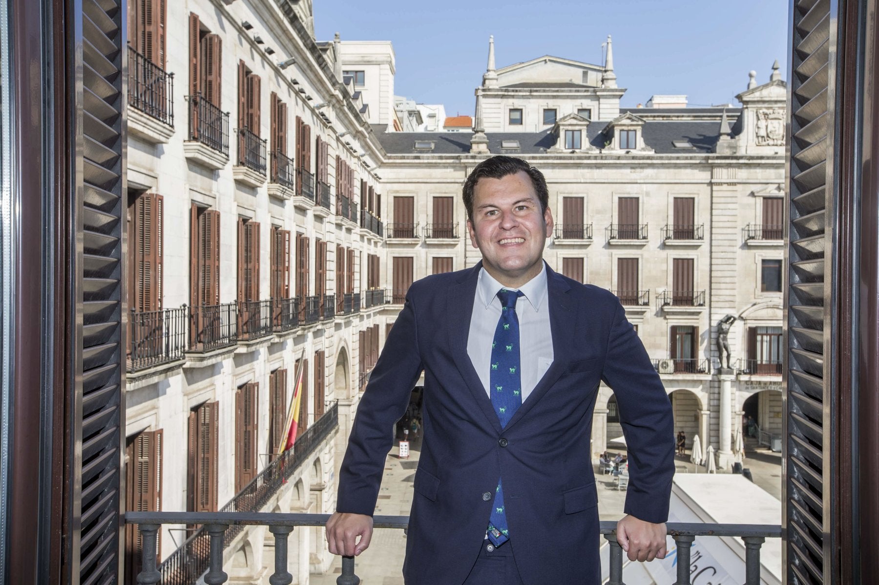 Jacobo Pombo, en 2019, en la sede de la Delegación del Gobierno en Cantabria.