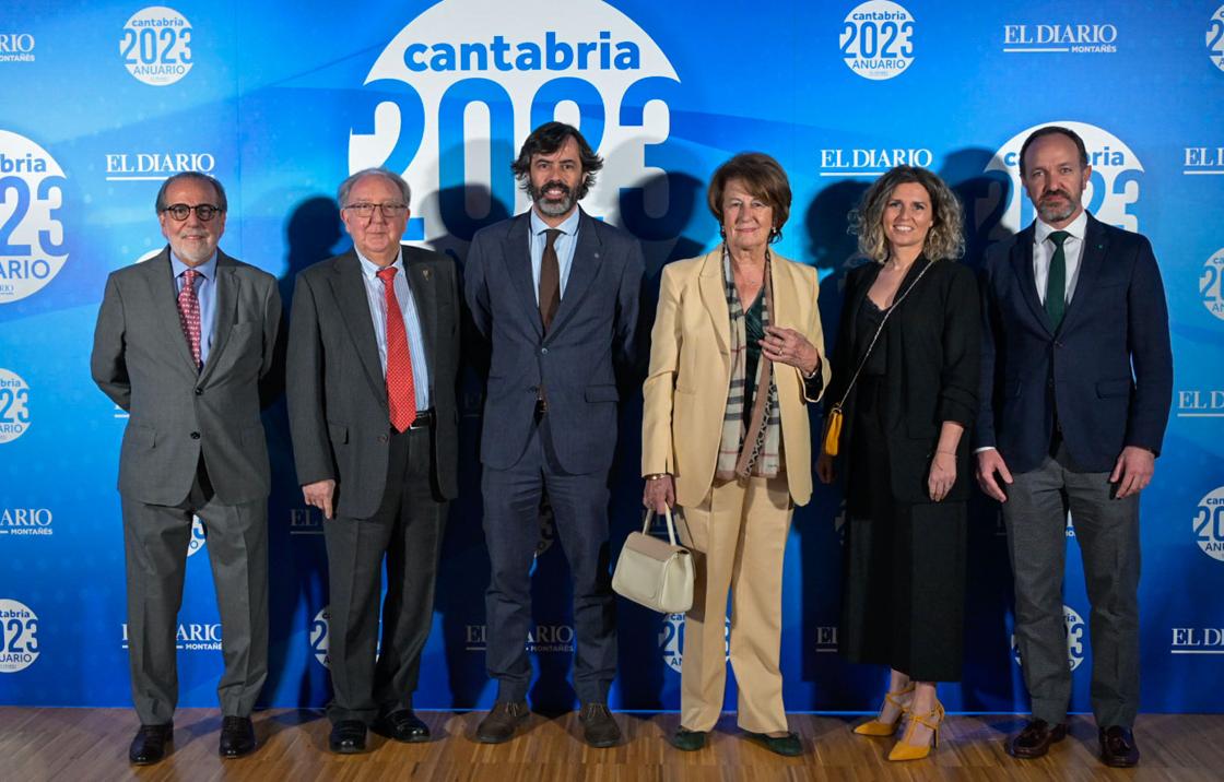 Juan Calzada, Modesto Chato, Juan Calzada, Pilar Carral, Felicia Galán y Carlos Fernández.