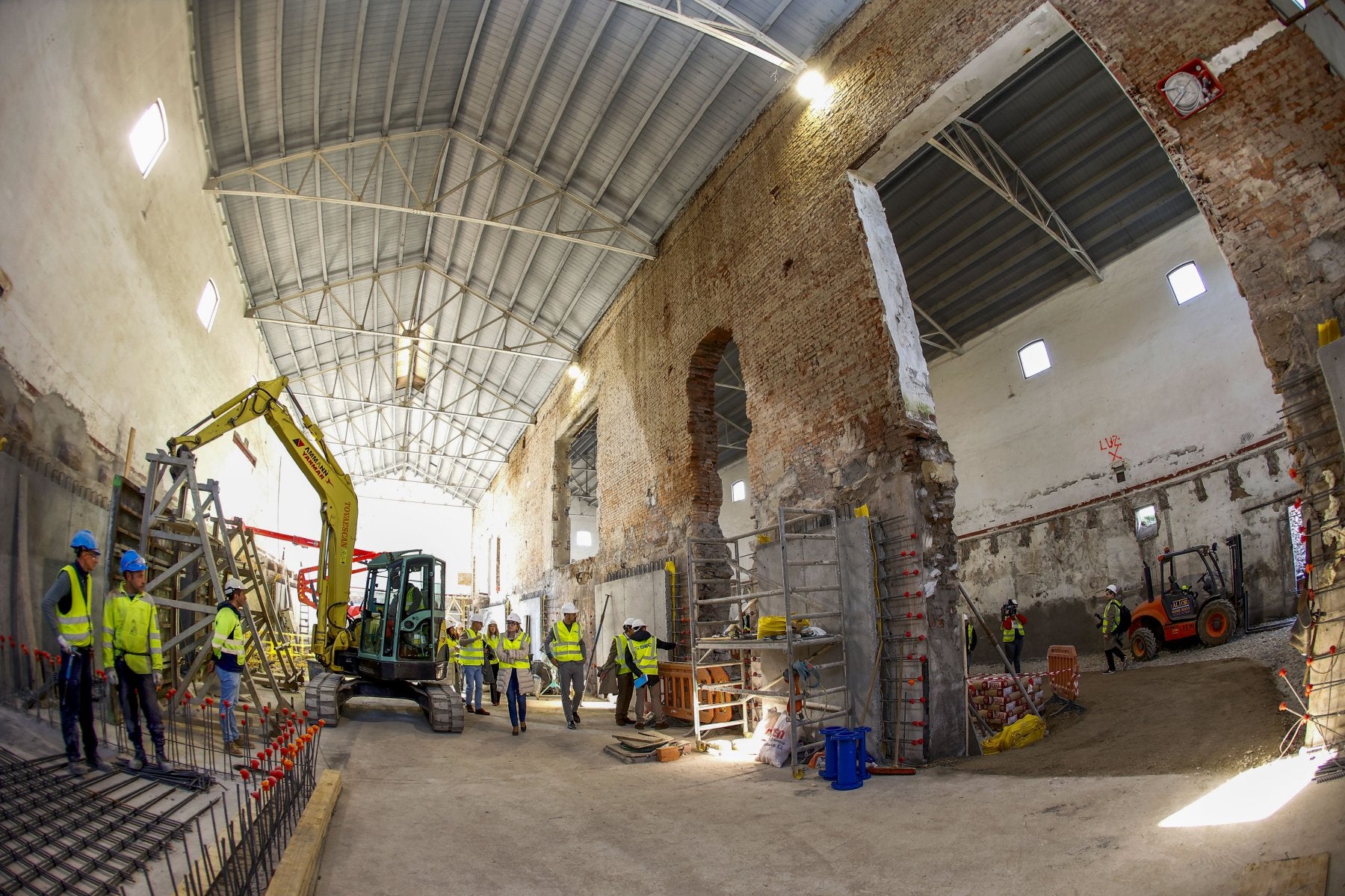 Obras para transformar el recinto de La Lechera en un gran centro cultural.