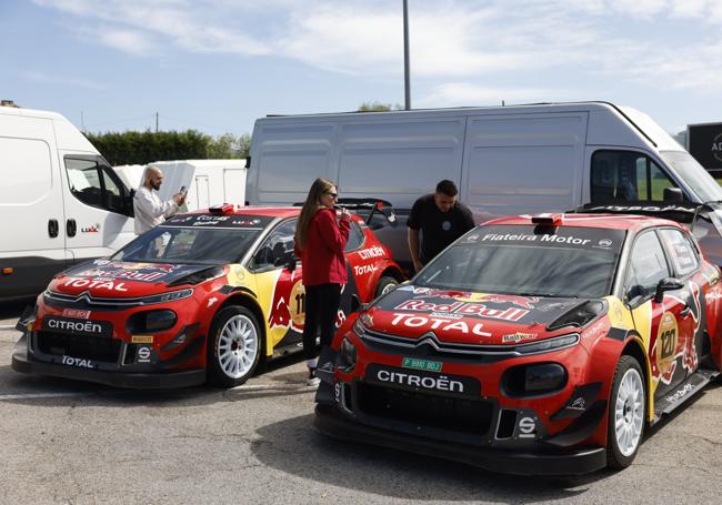 Citröen C3 de Víctor Senra, uno de los WRC en la prueba.