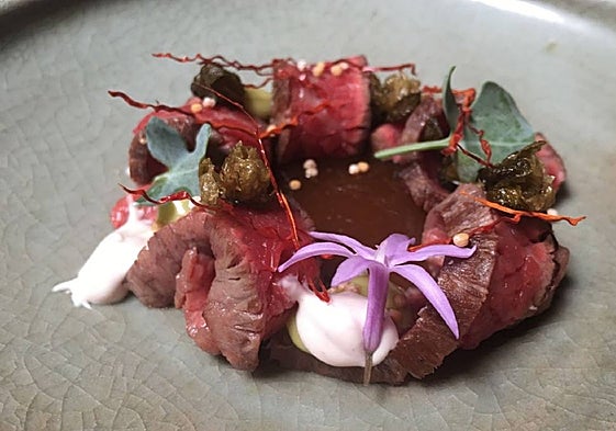 Solomillo de buey adobado por Fran Martínez.