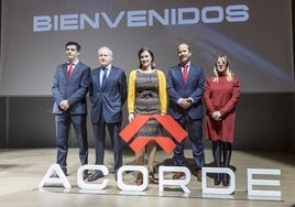 Manuel Lobeira, Eduardo Arasti, Gema Igual, Santiago Díaz y Eugenia Gómez de Diego.