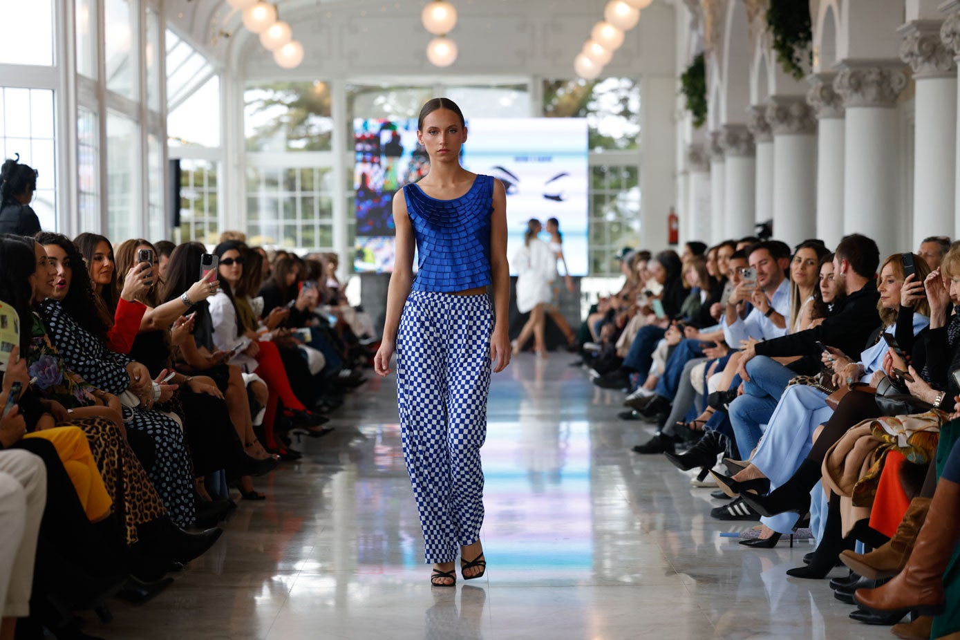 María Pardo en el desfile de Not Yur Mami. 