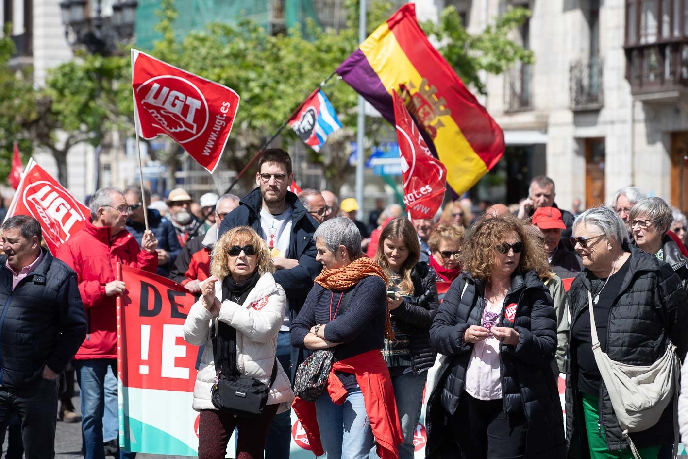 Más y mejores derechos laborales fue uno de los lemas de la jornada.