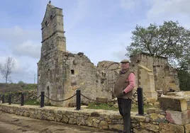 Las ruinas de la ermita de San Pedro, en Otero, recuperan su antiguo esplendor