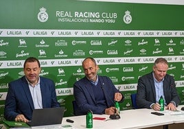 Agustín Ibáñez, Sebastián Ceria y César Anievas, durante la presentación.