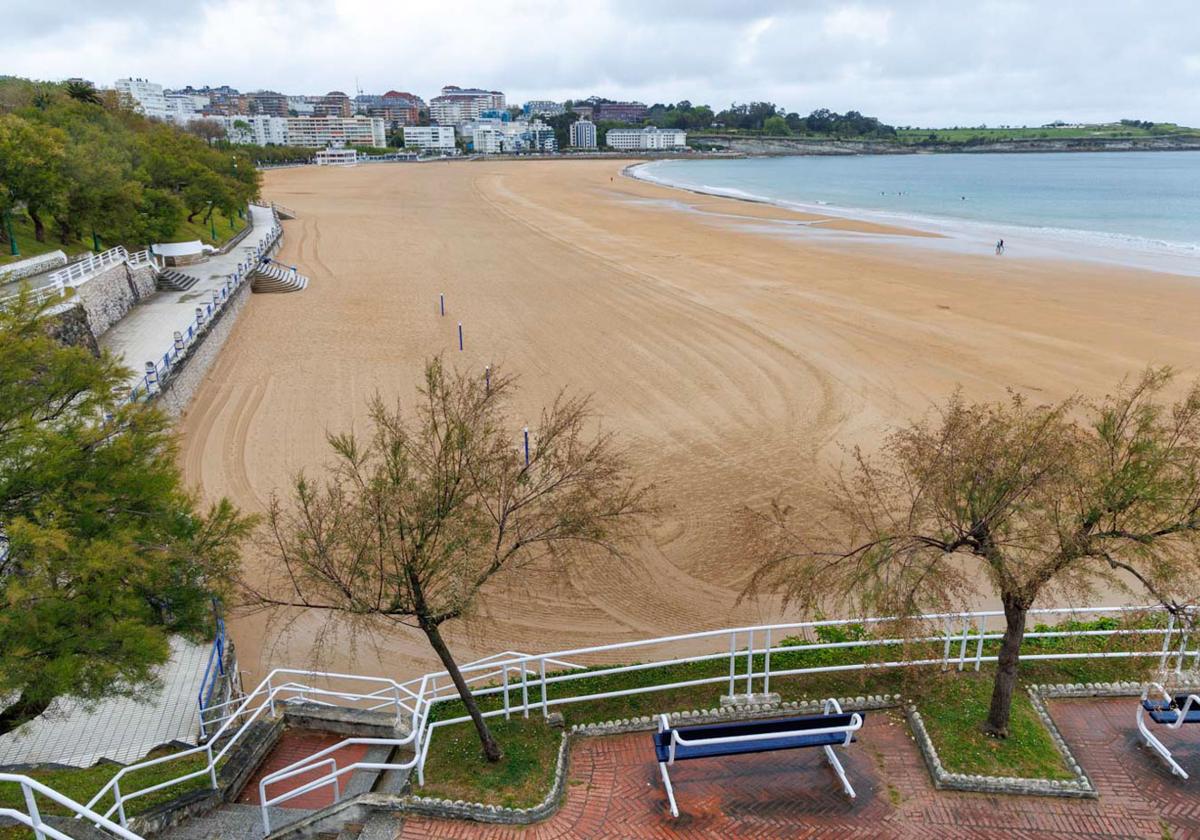 La Segunda playa de El Sardinero.