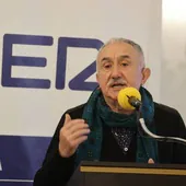 Pepe Álvarez durante su ponencia en el Hotel Real.