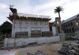 Estado actual de las obras del palacio Jaime del Amo de Suances.