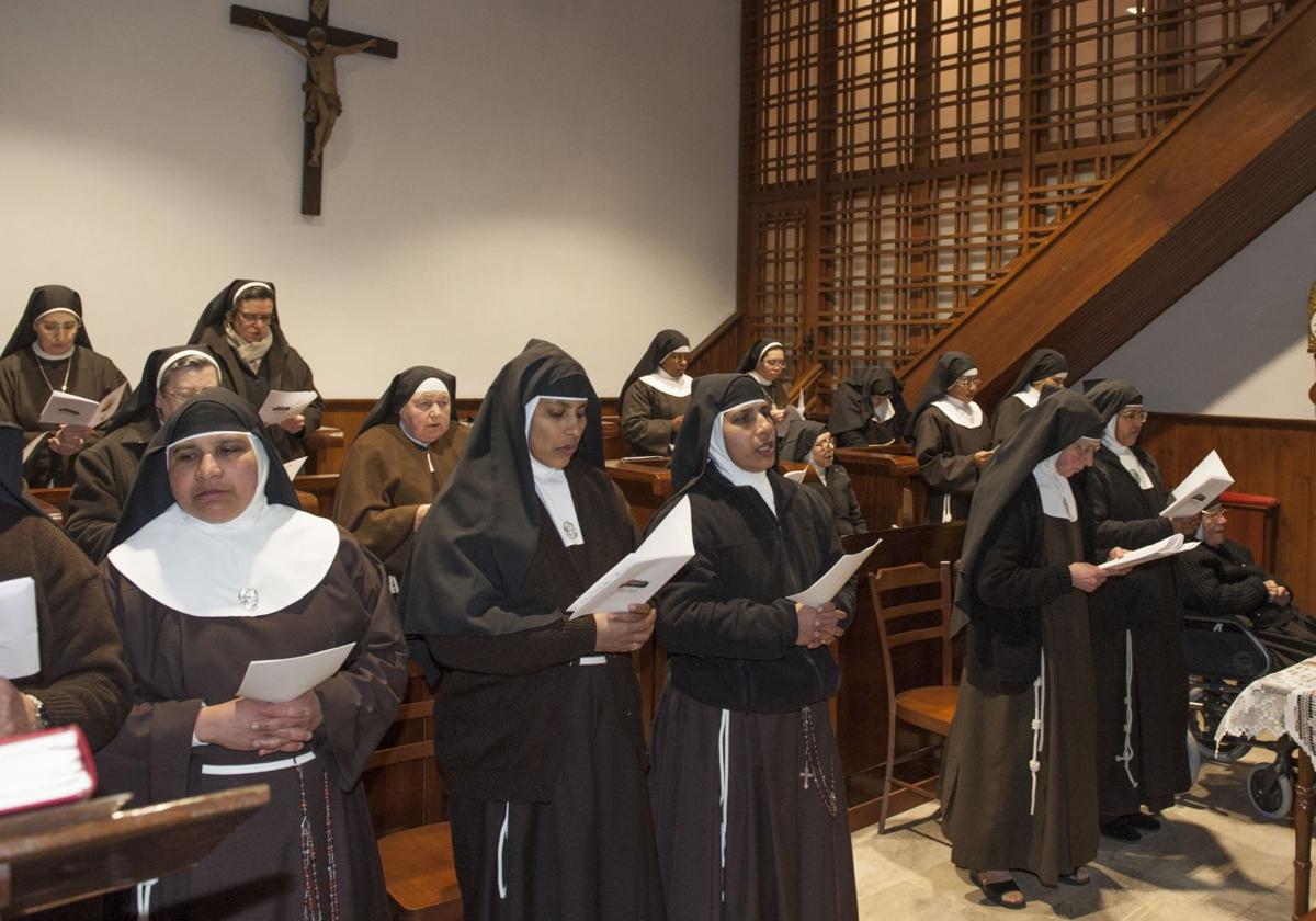 Monjas clarisas del monasterio de San Juan de Monte Calvario, en Escalante, en una imagen de 2018.