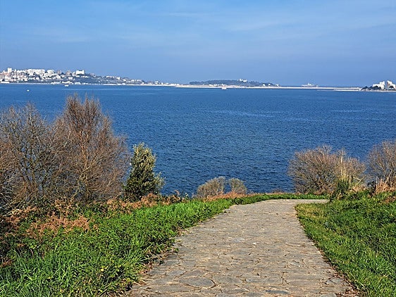 La bahía y Santander, desde una senda